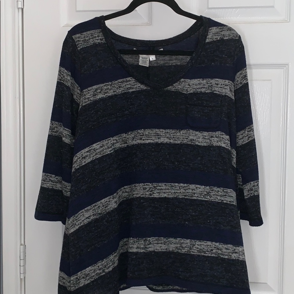 Max Studio Striped  Knitted Shirt